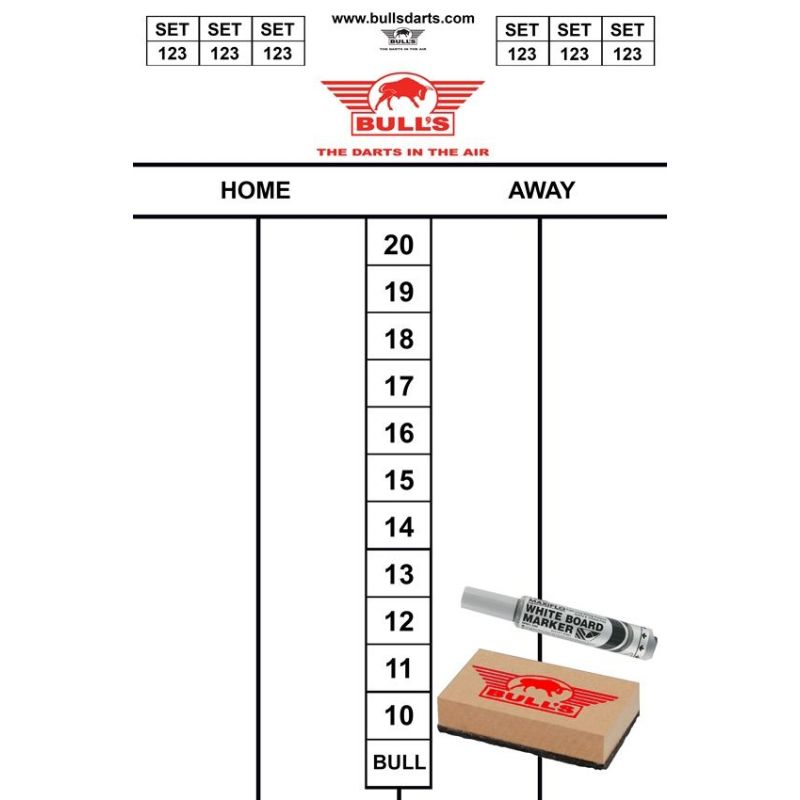 Scorebord Flex set Bull's 45x30